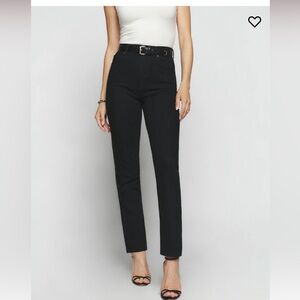 NWT Reformation Liza Ultra High Rise Straight Jeans Size 24. Brand New!